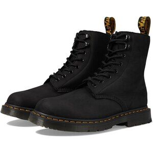 Doc Dr. Martens1460 Pascal Wintergrip Black Boots Lined Warmwair EU 38 US 7 NEW